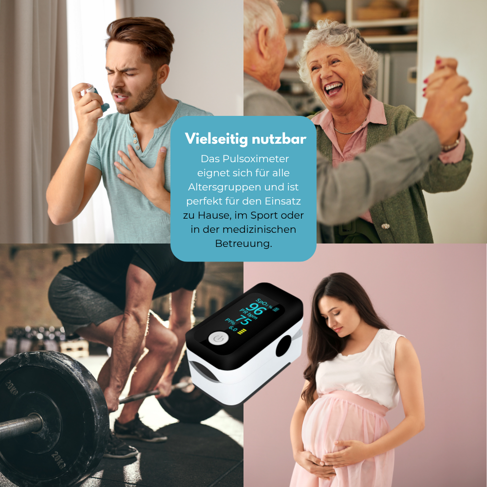 Professional Pulse Oximeter With LED display / Advanced technology for all age groups / Measures blood oxygen saturation and pulse rate