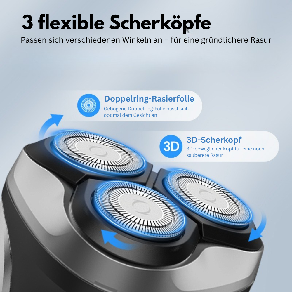 X1 Ultra Electric Shaver High-precision 4D shaving heads with integrated trimmer for a thorough and comfortable shave